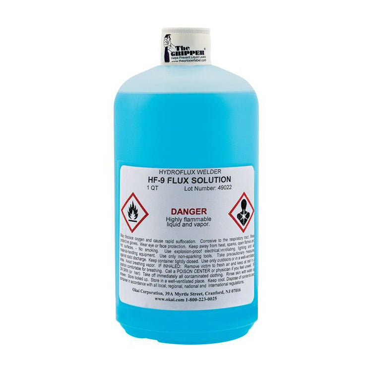 OKAI HF-9 Premixed Flux Solution for Hydrogen Torches, 1QT