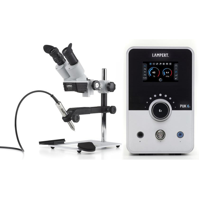 PUK® 6.1 Welder with SM6 Microscope and Flow Regulator