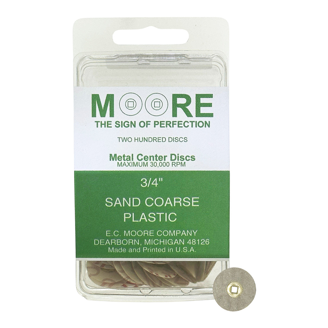Moore Sand Snap-On Discs