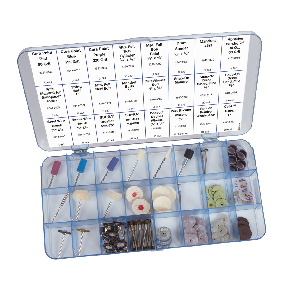 Juego de accesorios para esmerilar, lijar y pulir - 2.4 mm