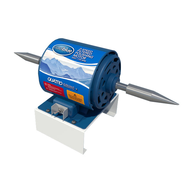 Quatro Cool Blue 1/2 HP Two Speed Dual Spindle Motor - 4 1/2" Spindle