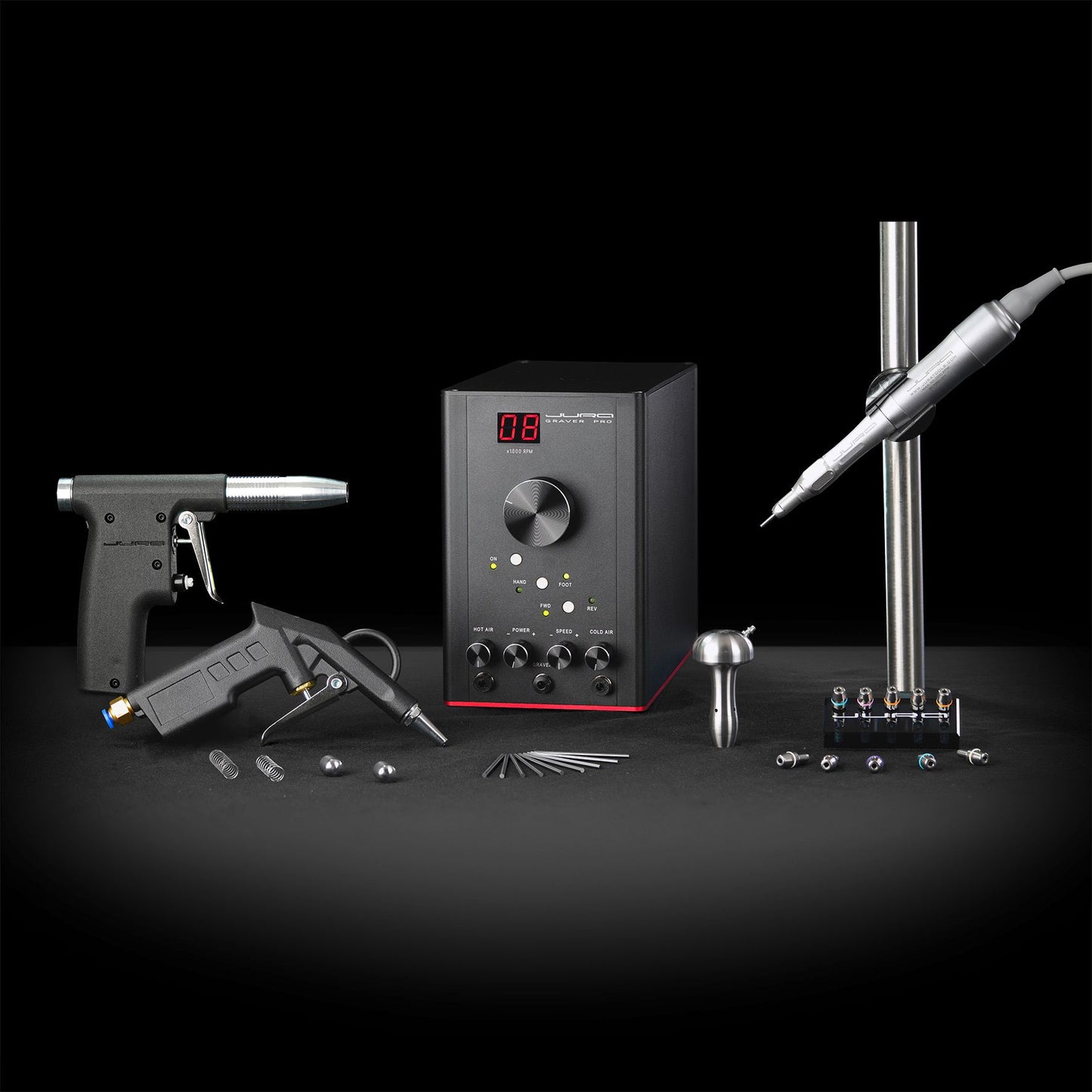 JURA Graver PRO with 2 Handpieces and 2 Air Blowers