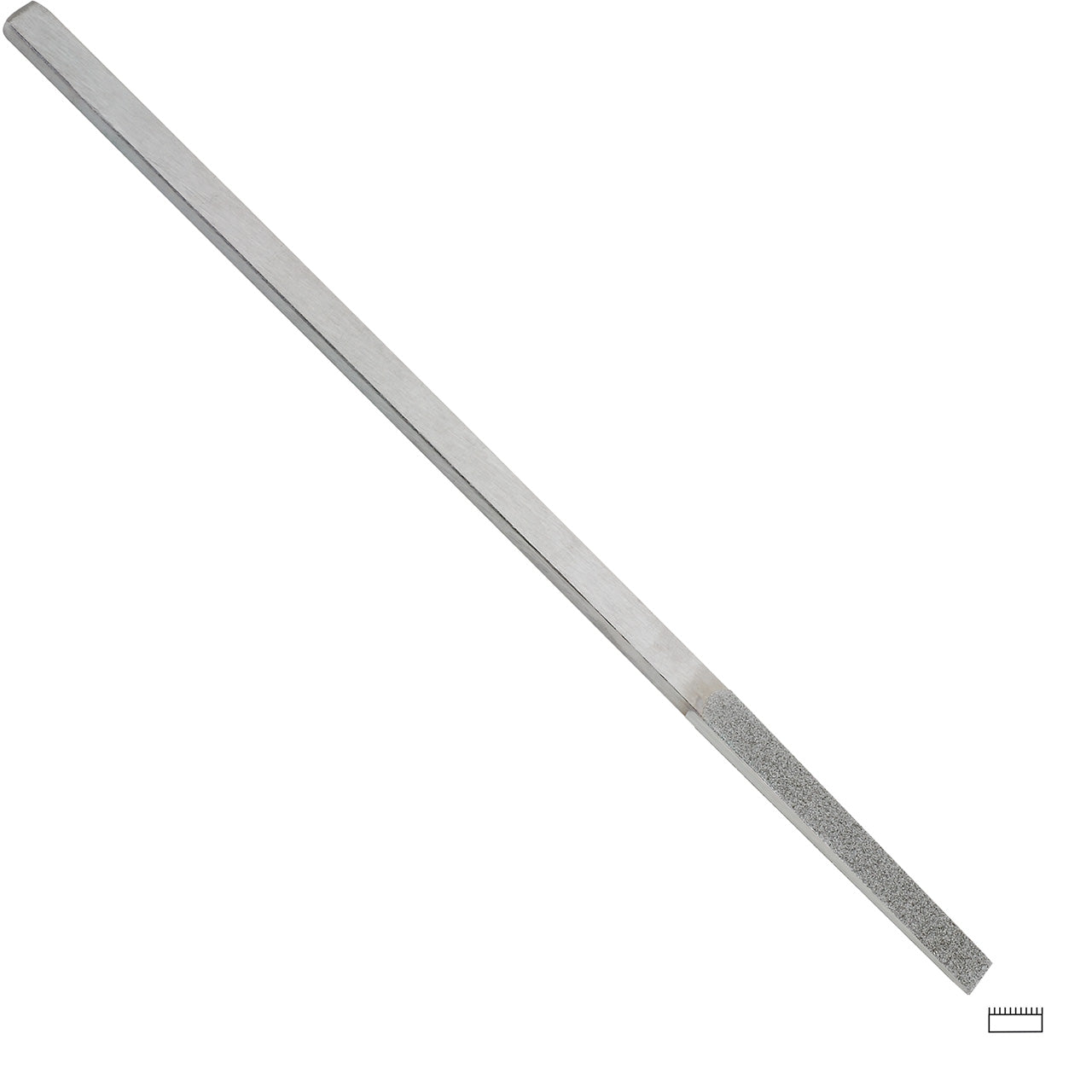 Gesswein® 8mm #120 Grit Tapered Diamond Hand File 1 Side Plated