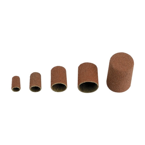 Abrasive Caps - Flat Top 1/2" x 11/16", 280 Grit (Pkg. of 50)