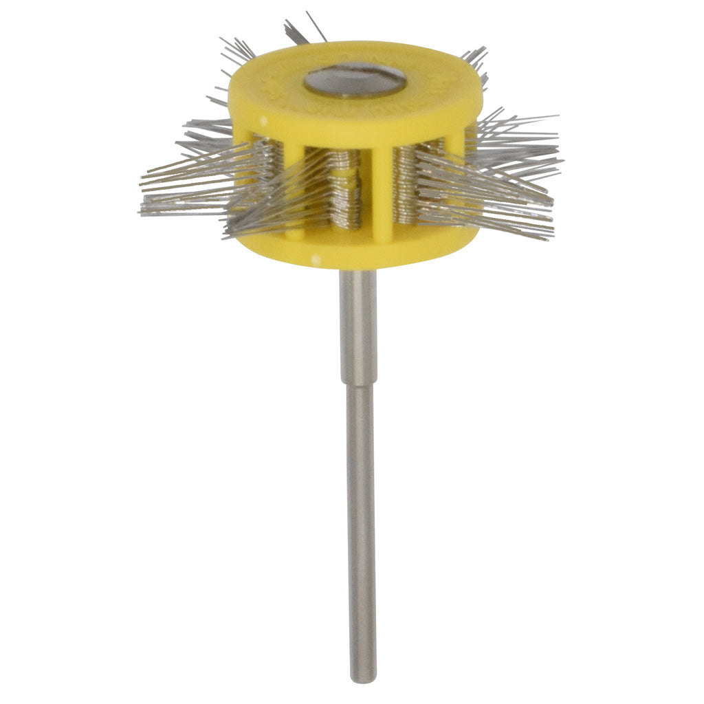 Mounted Texturing Wheels - 40x12mm, Extra-Fine (Yellow) | Gesswein