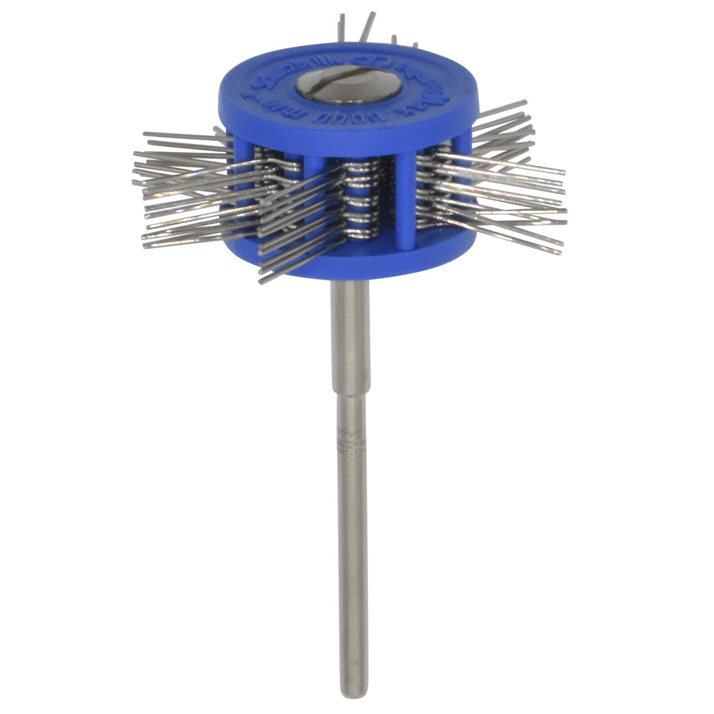 Mounted Texturing Wheels - 40x12mm, Med-Fine (Blue) | Gesswein