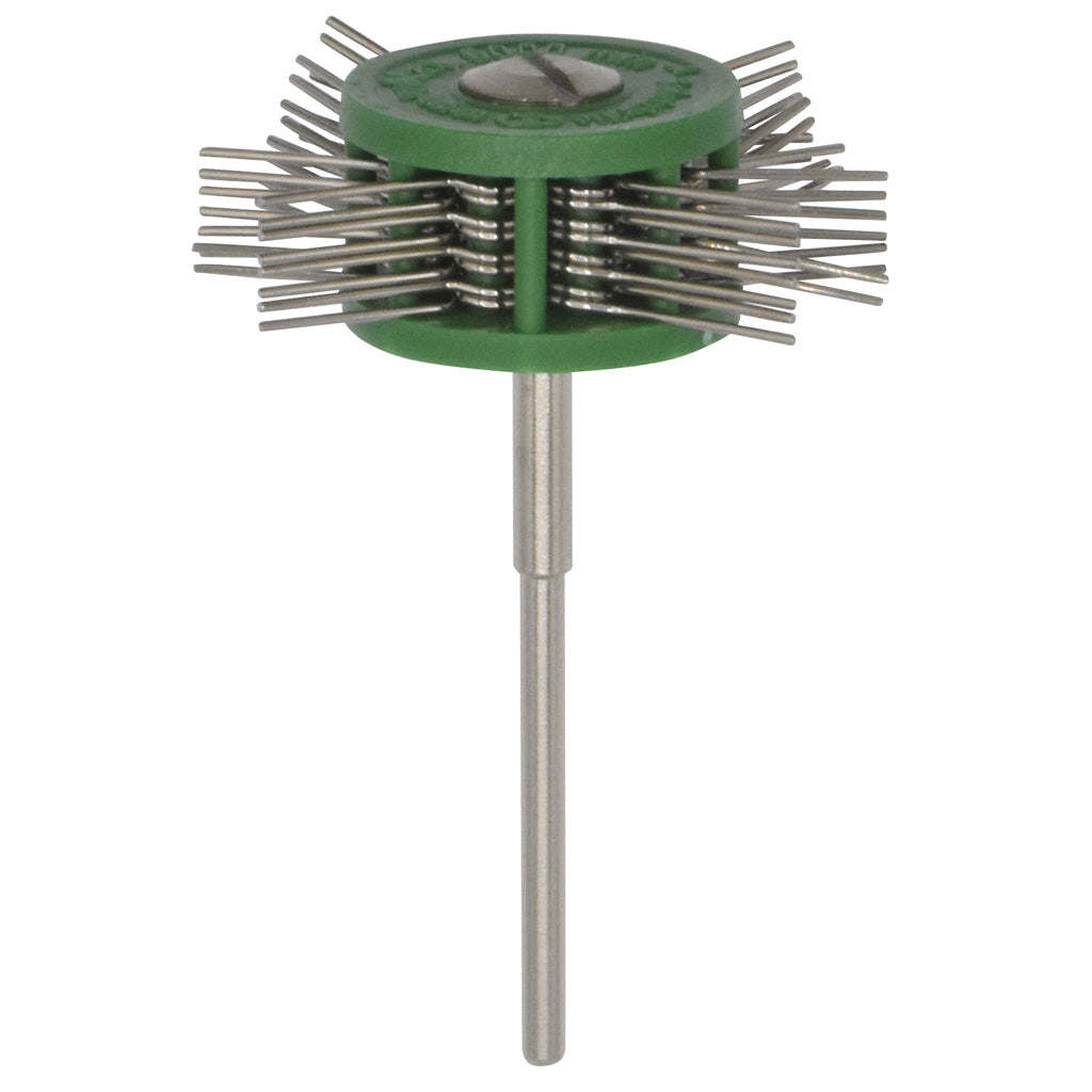 Mounted Texturing Wheels - 40x12mm, Medium (Green) | Gesswein