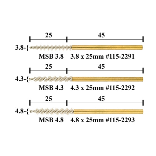 Micro Spiral Brushes - 3.8 x 25mm
