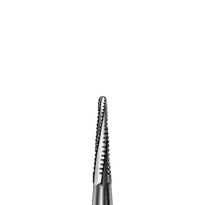 Komet Burs - Carbide Tapered Round Slim Cross Cut, Fig. H33FRS (Pkg. of 5)