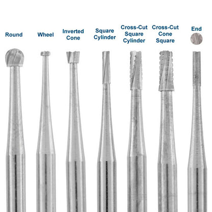 SS White Carbide Burs, 3/32" Shank - W700  (Pkg. of 5)