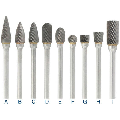 Carbide Head Burs - 1/8" Shank