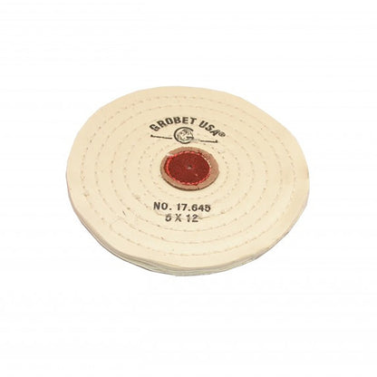 Grobet USA® White Razor-Edge Muslin Buffs