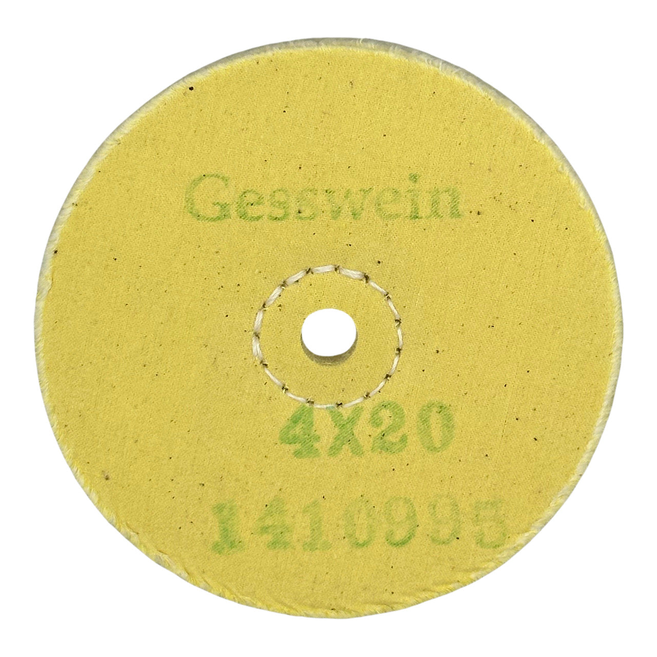 Loose Yellow Muslin Buffs - 3/8" Arbor Hole, 20 Ply