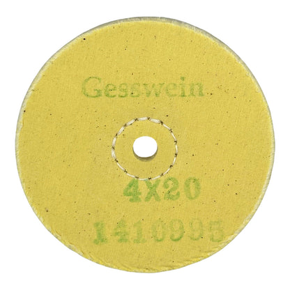 Loose Yellow Muslin Buffs - 3/8" Arbor Hole, 20 Ply
