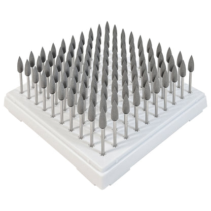 EVE® Poly Polishers EVEFLEX 5.5x18mm Flame Gray Coarse Grit  Mounted (Pkg. of 100)