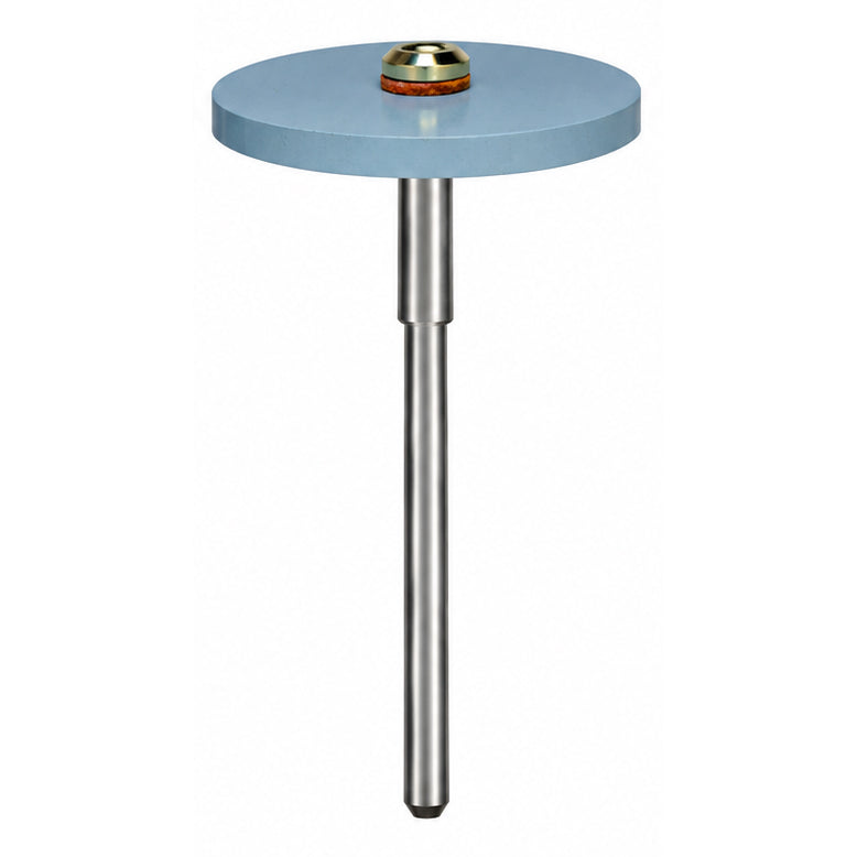 Dedeco® Diamond Silicone Wheel, Square Edge - 1" Blue, Medium 240 Grit (Ea)