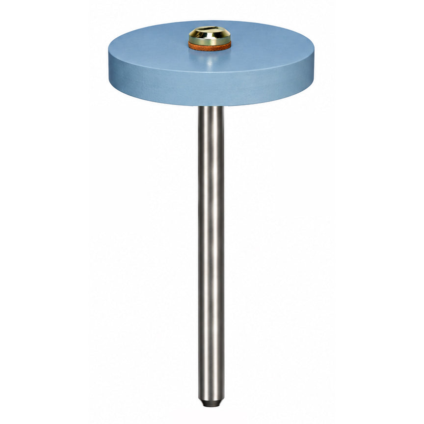 Dedeco® Diamond Silicone Wheel, Square Edge - 11/16" Blue, Medium 240 Grit (Ea)