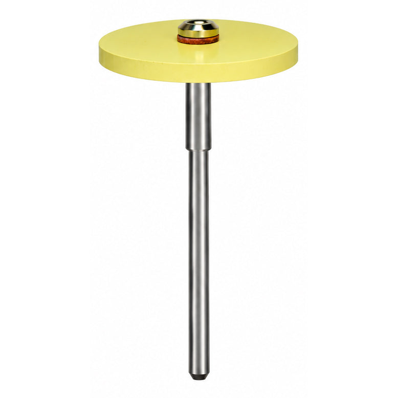 Dedeco® Diamond Silicone Wheel, Square Edge - 1" Yellow, Fine 1000 Grit (Ea)