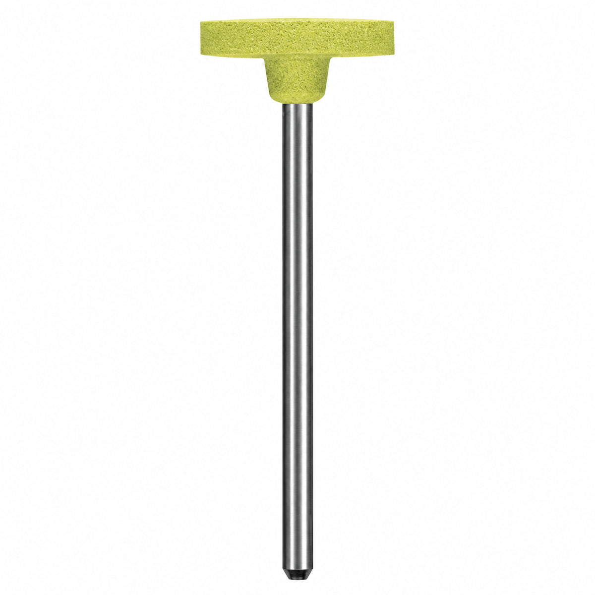 Dedeco® Diamond Silicone Wheel, Square Edge Mini Point - Yellow, Fine 1000 Grit (Ea)
