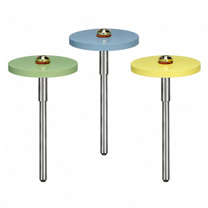 Dedeco® Diamond Silicone Wheel Finish & Polish Set - 1" Wheel, Coarse/Medium/Fine (3 pc)