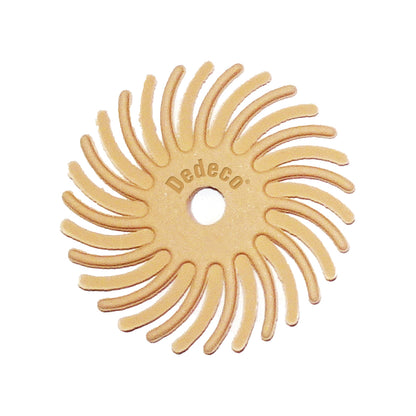 Dedeco® SUNBURST® Radial Discs - 1", 6 Micron Peach (Pkg. of 48)