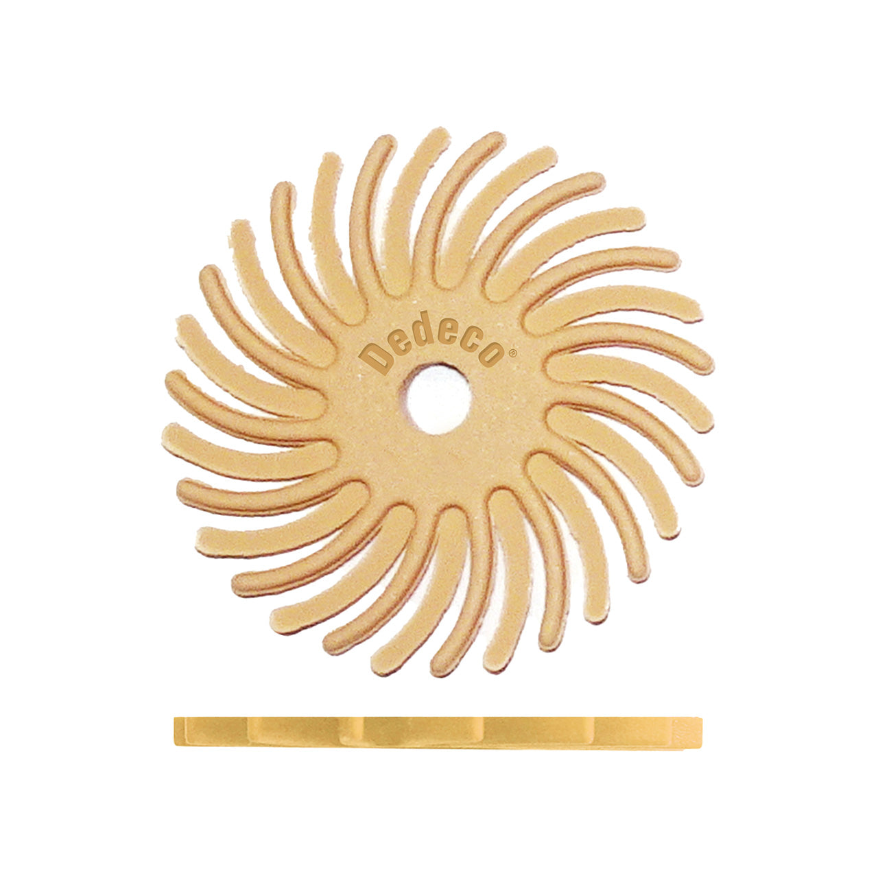 Dedeco® SUNBURST® Radial Discs - 1", 6 Micron Peach (Pkg. of 48)