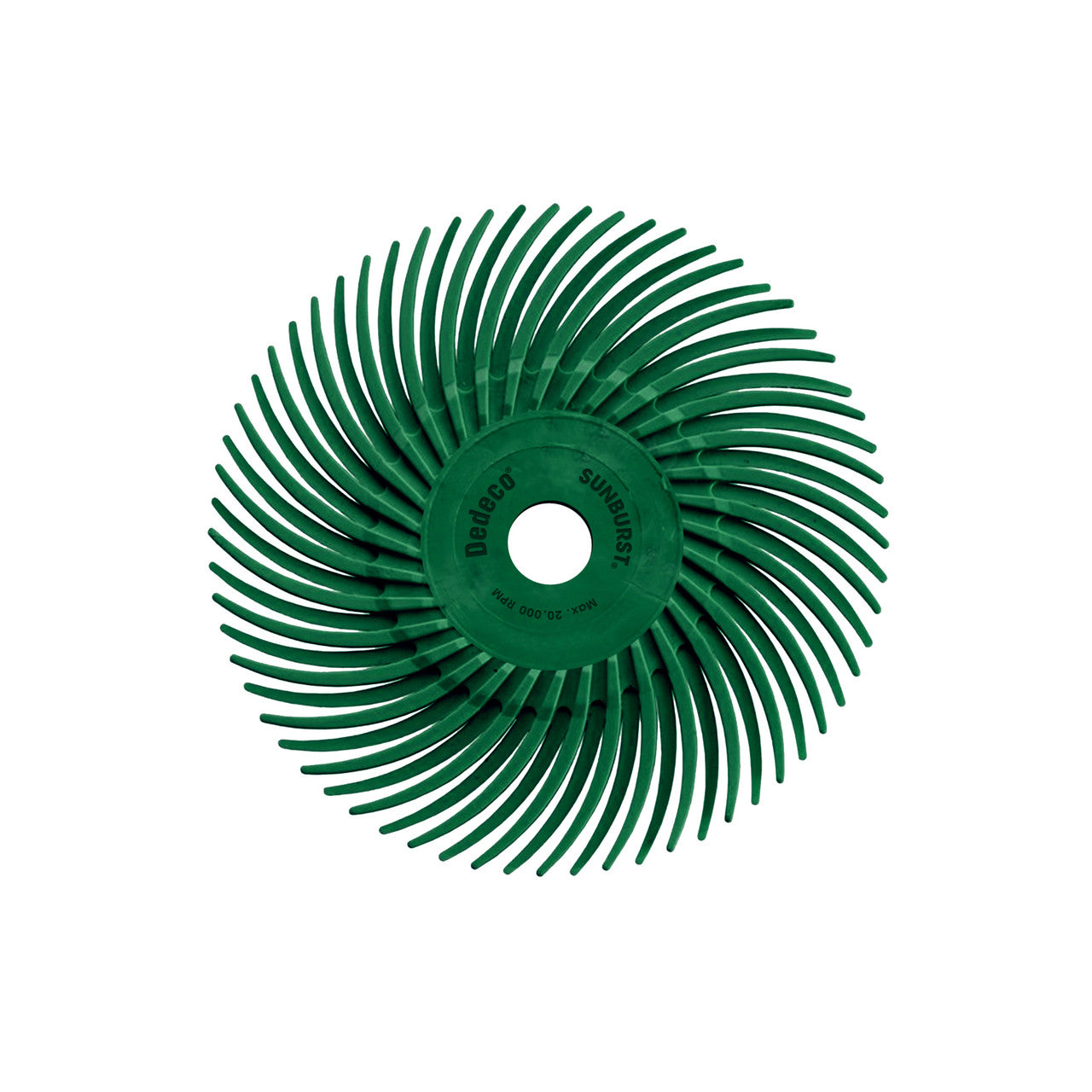 Dedeco® SUNBURST® Radial Discs - 3" (3/8" Center Hole) - 50 grit (Pkg. of 12)