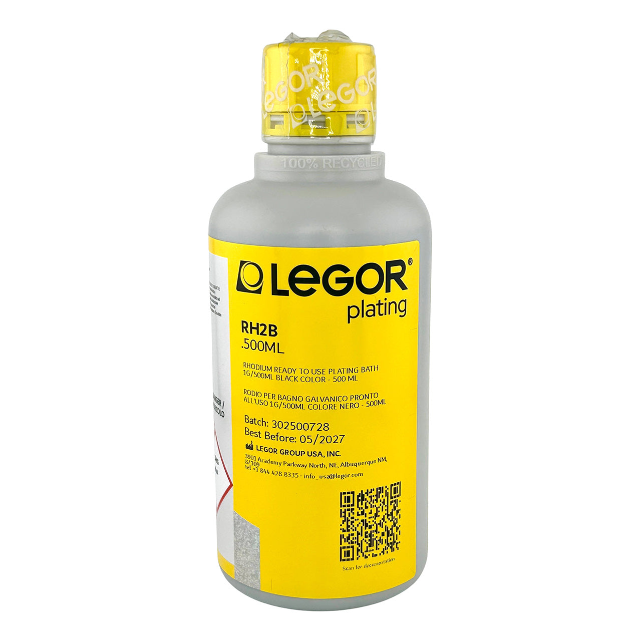 Legor® Ready to Use Black Rhodium Bath 1 Gram - 500ml