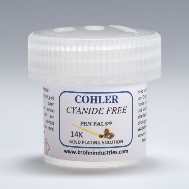 Cohler Gold Pen Plating Solution 14K 1 oz.