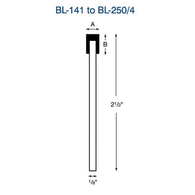 CBN Pins - "BL" Series - Straight Shank