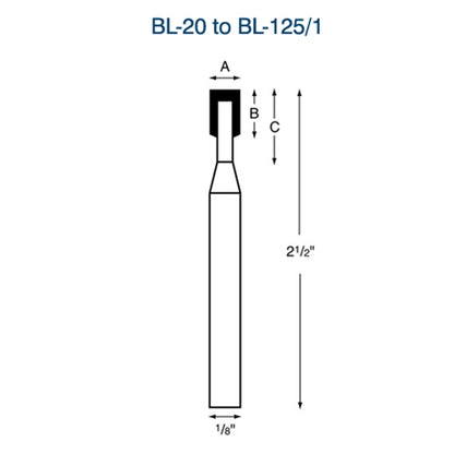 CBN Pins, "BL" Series - BL-60/1