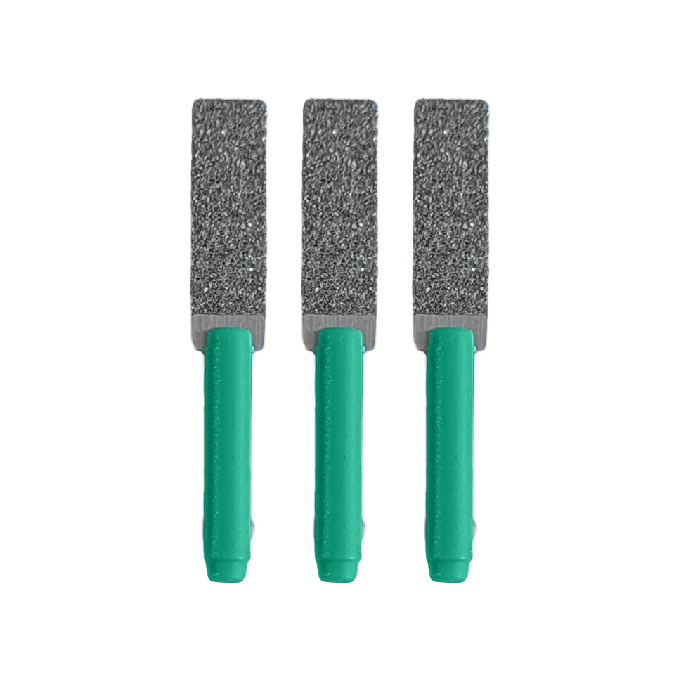 Dipromini Mini-Filer Diamond Tips, 2mm Shank - Rectangle, D151 (Pkg. of 3)