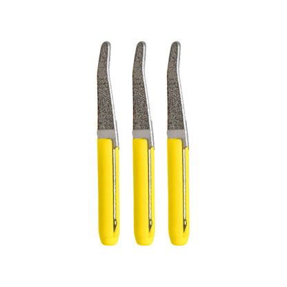 Dipromini Mini-Filer Diamond Tips, 2mm Shank - Bent Spatula, D64 (Pkg. of 3)