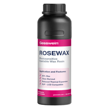 Gesswein® Rosewax 3D Printer Resin