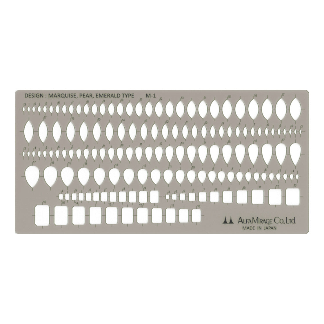 M-1 Specialty Shapes Template