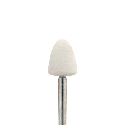 Mounted Felt Bobs - 1/8" Shank, Rounded Cone, 1010 Hard (Pkg. of 12)