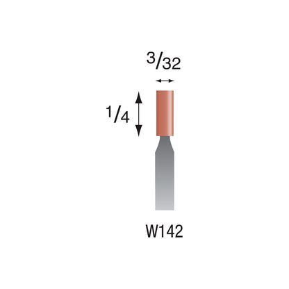 W142 Red Mounted Points 3mm Shank (Pkg of 24)