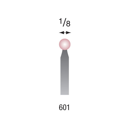 Busch® #601 Pink Polishing Points 3/32" Shank (Pkg. of 6)