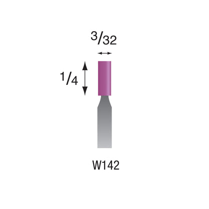 W142 Purple Mounted Points 1/8" Shank (Pkg of 24)