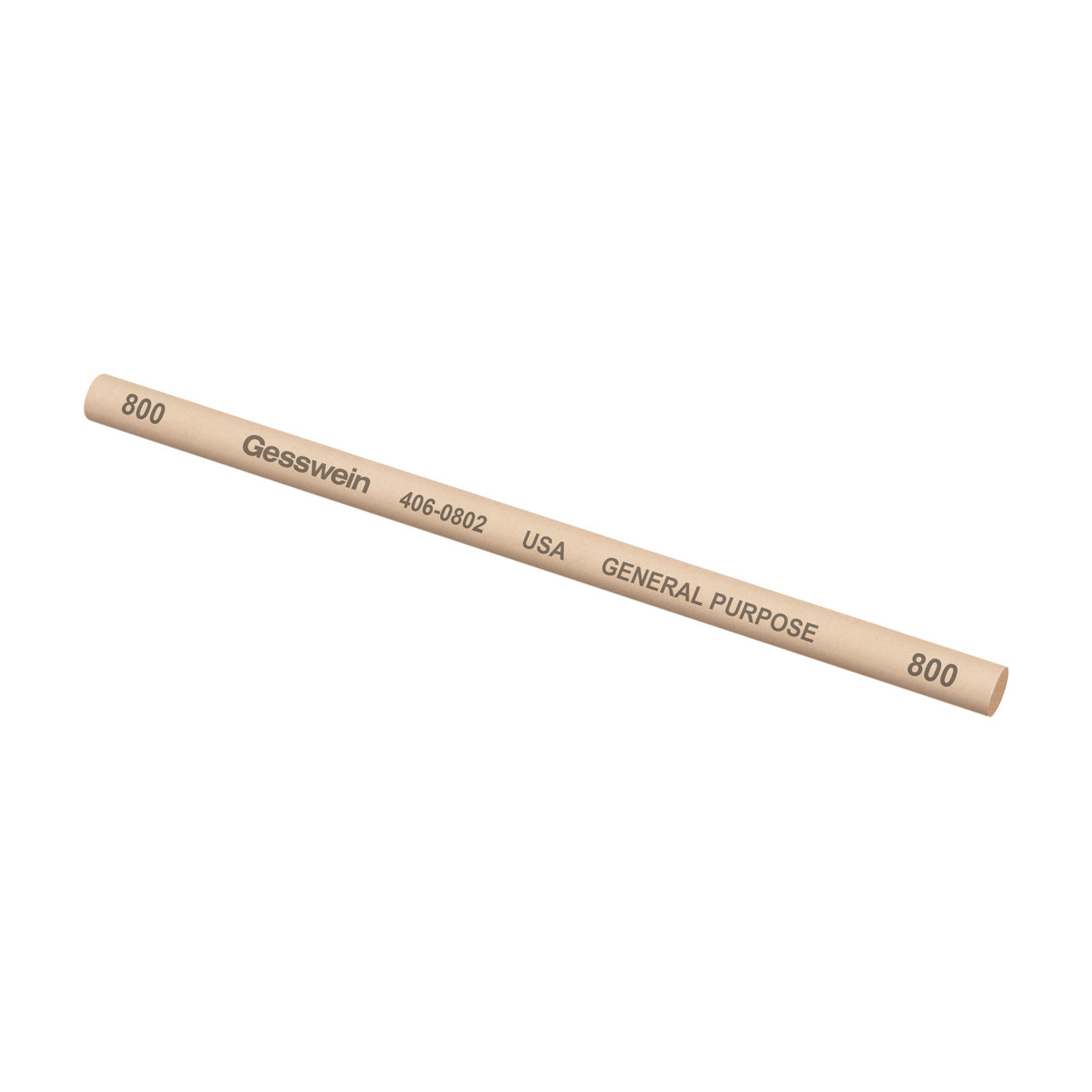 Gesswein® General Purpose Stones - 1/4" Round x 6", 800 Grit  (Pkg. of 6)