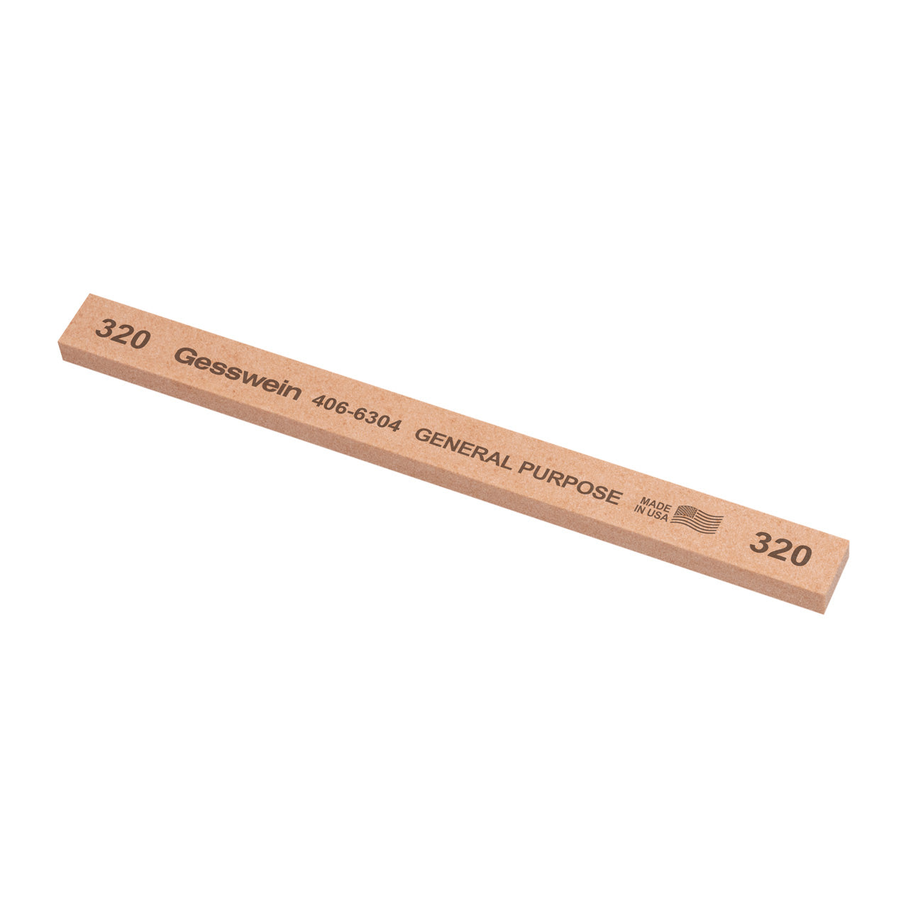 Gesswein® General Purpose Stones - 1/2" x 1/4" x 6", 320 Grit  (Pkg. of 12)