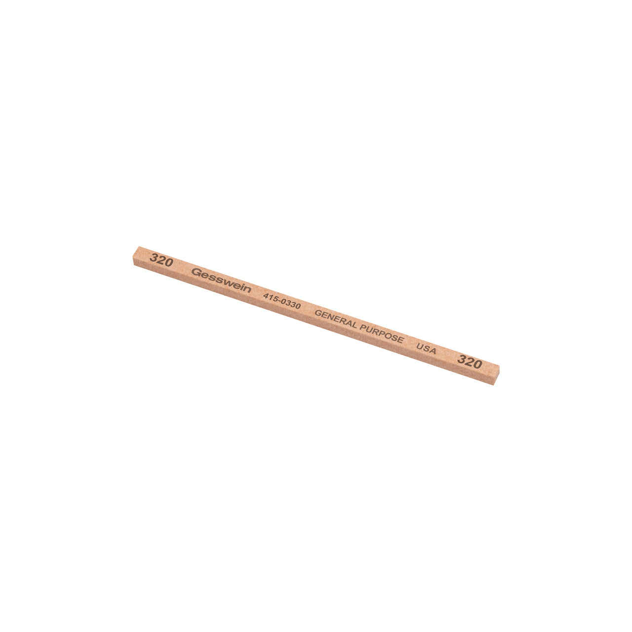 Gesswein® General Purpose Stones - 5/32" x 5/32" x 4", 320 Grit  (Pkg. of 12)