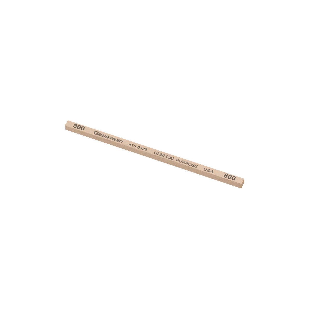 Gesswein® General Purpose Stones - 5/32" x 5/32" x 4", 800 Grit  (Pkg. of 12)