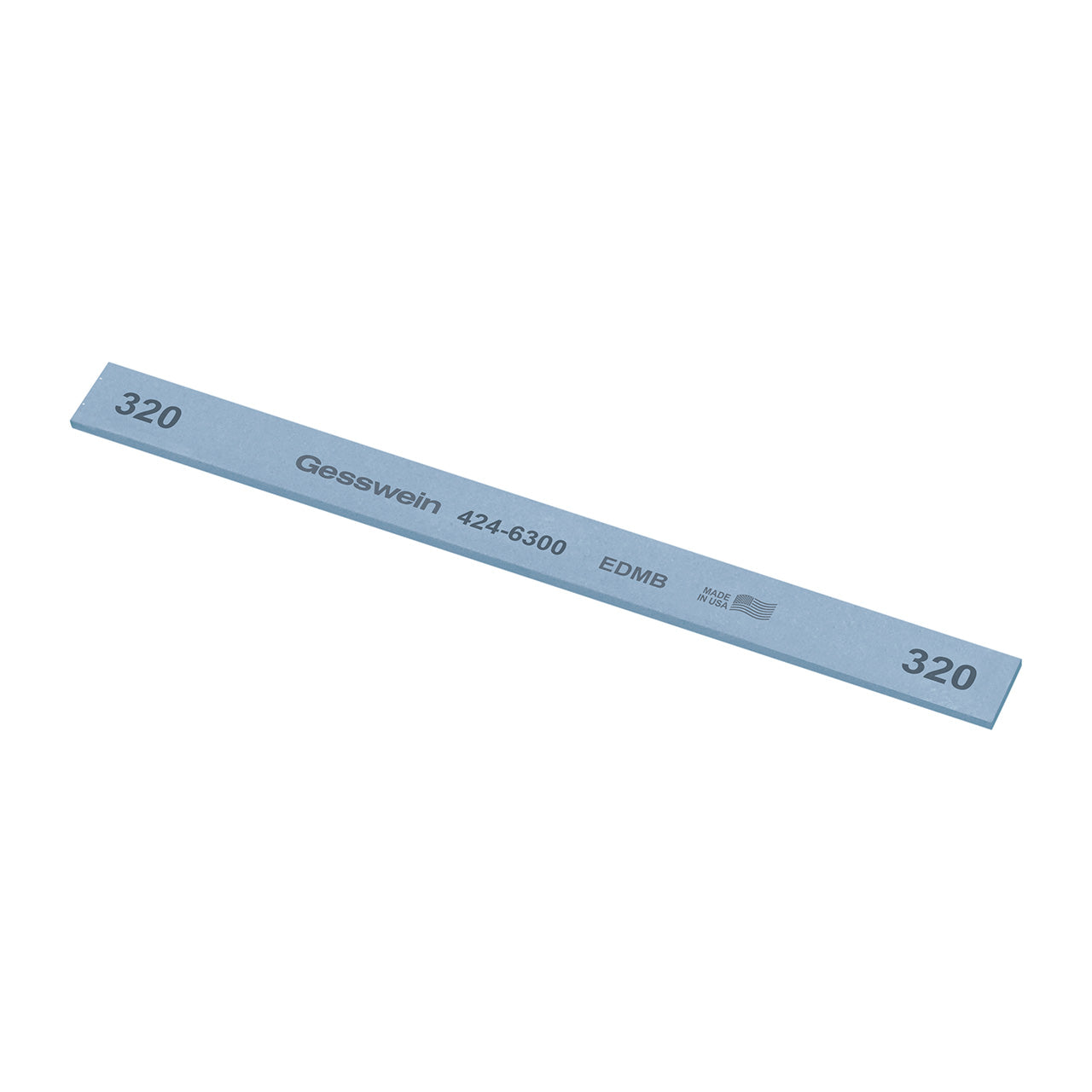 Gesswein® EDM Blue Stones - 1/2" x 1/16" x 6", 320 Grit  (Pkg. of 12)