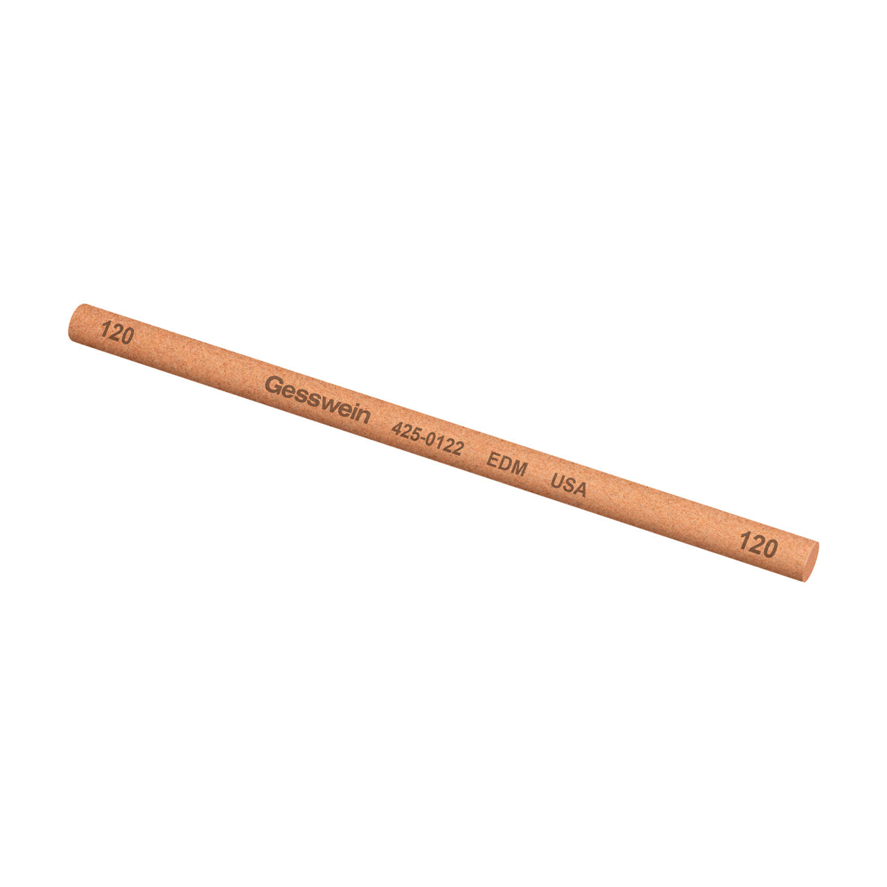 Gesswein® EDM Stones - 1/4" Round x 6", 120 Grit  (Pkg. of 6)