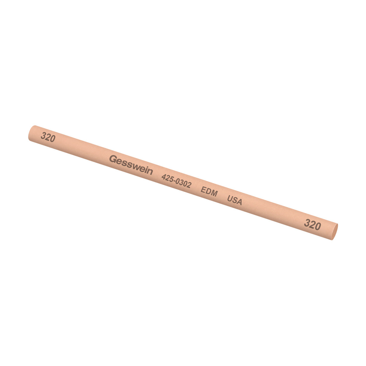 Gesswein® EDM Stones - 1/4" Round x 6", 320 Grit  (Pkg. of 6)