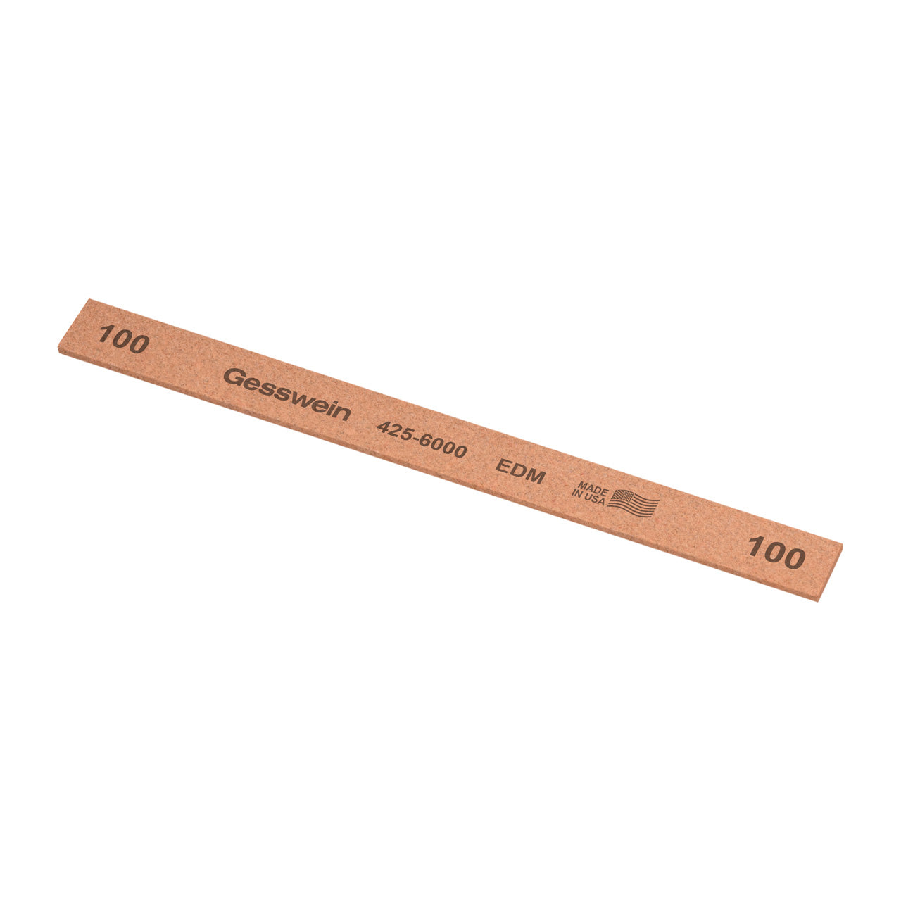 Gesswein® EDM Stones - 1/2" x 1/16" x 6", 100 Grit  (Pkg. of 12)