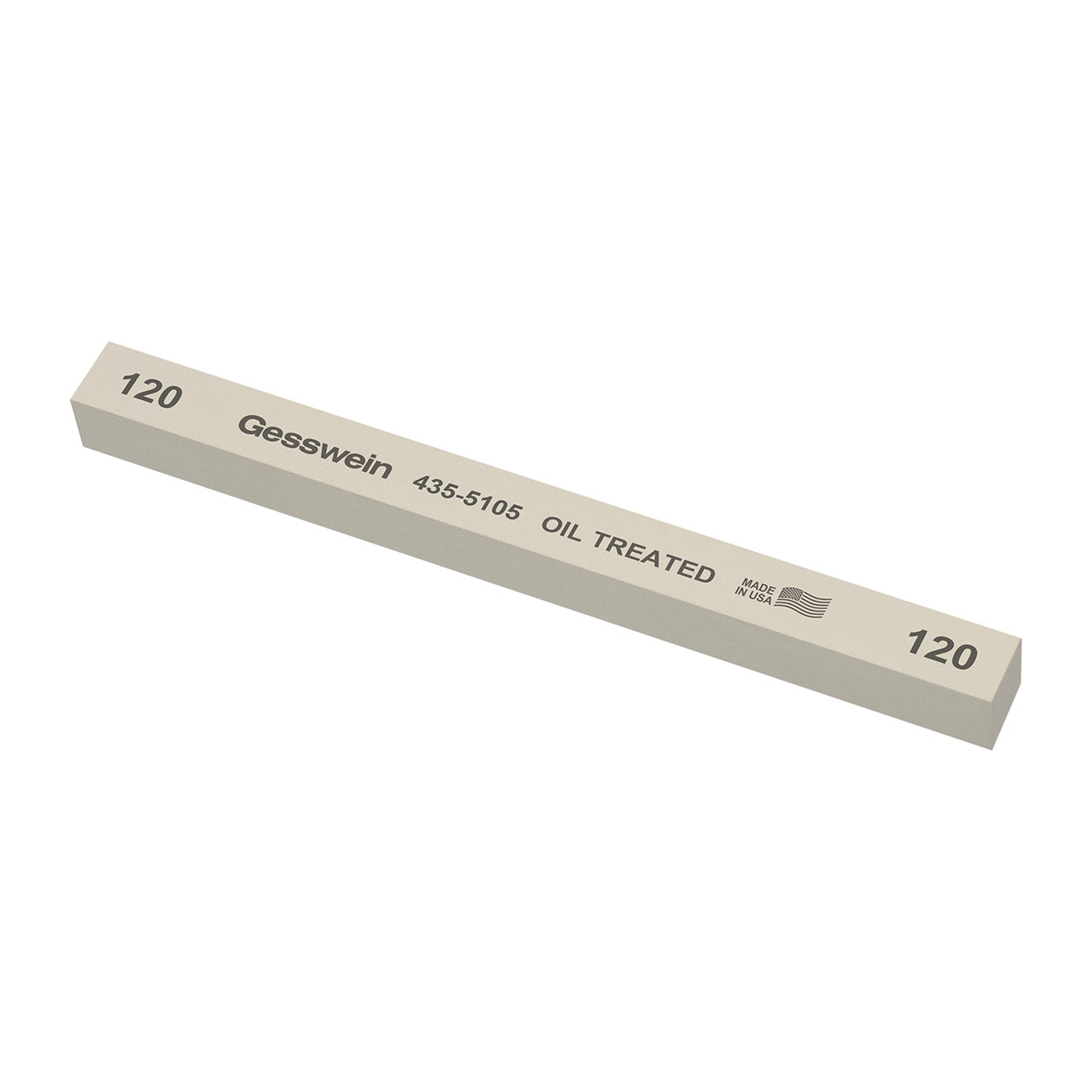 Gesswein® Oil-Treated Stones - 1/2" x 1/2" x 6", 120 Grit  (Pkg. of 6)