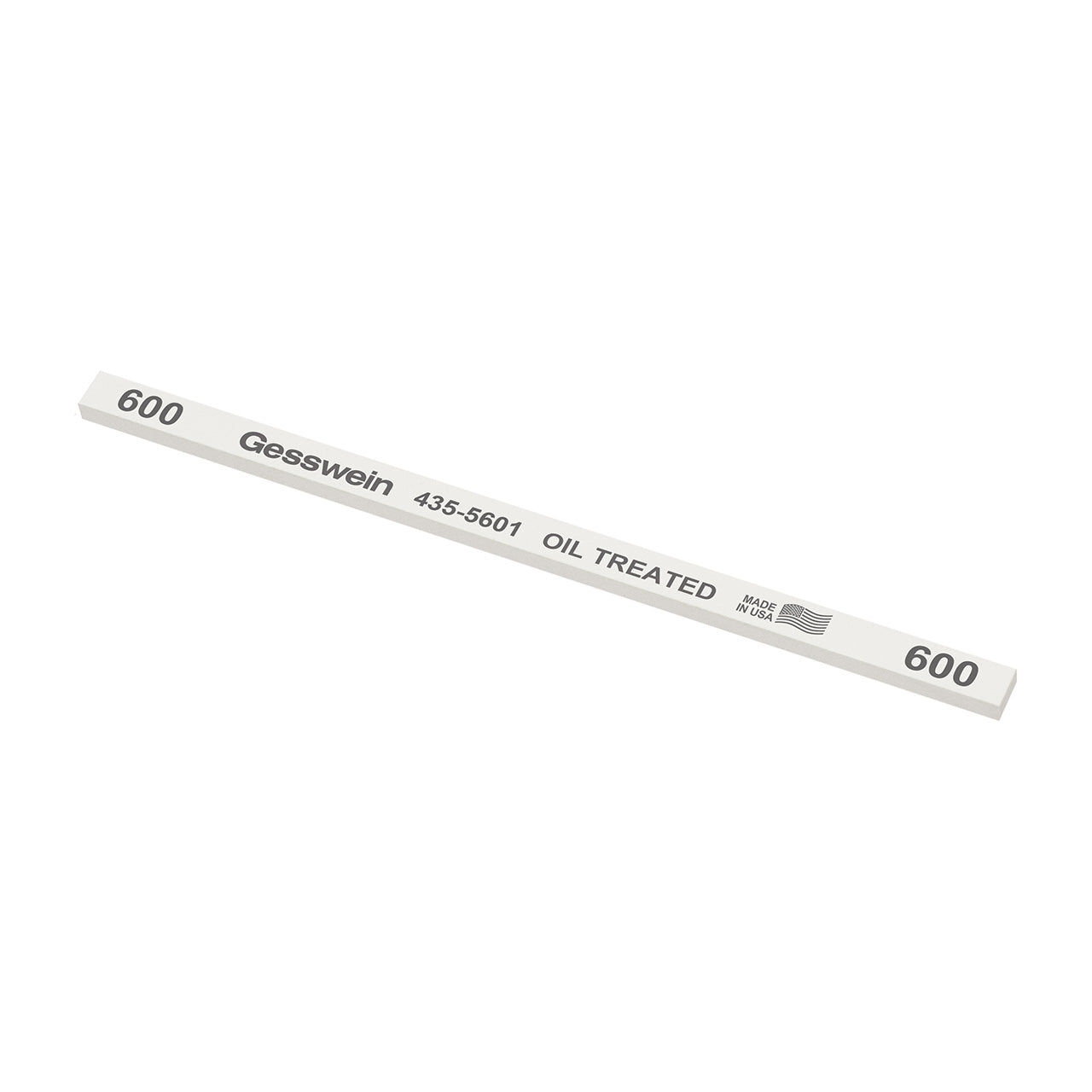 Gesswein® Oil-Treated Stones - 1/4" x 1/8" x 6", 600 Grit  (Pkg. of 12)