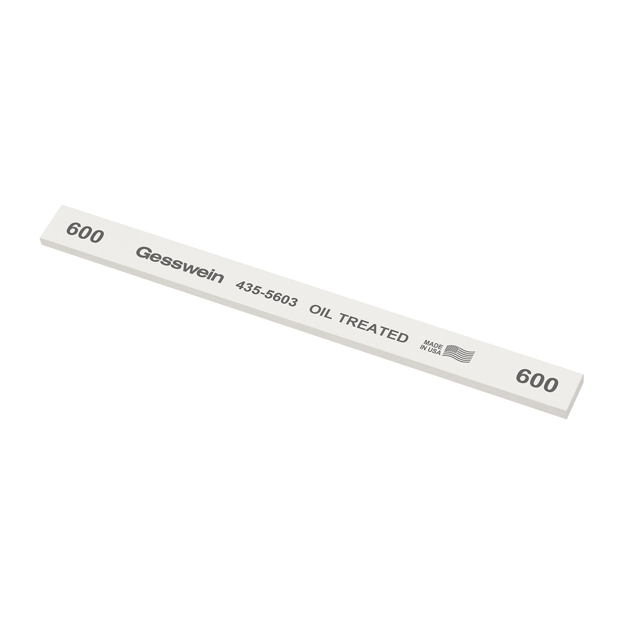 Gesswein® Oil-Treated Stones - 1/2" x 1/8" x 6", 600 Grit  (Pkg. of 12)